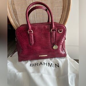 NWT Brahmin Marissa Satchel Bag Handbag Cherry Laquer